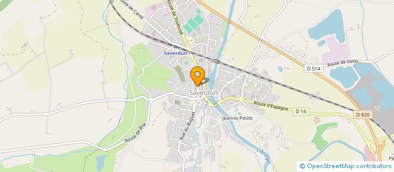 localisation de l'entreprise ANTENNE DE VERIFICATION REGLEMENTAIRE EUROPEENNE à SAVERDUN