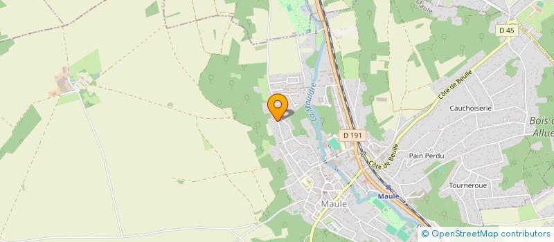 localisation de l'entreprise ANTENNE DISTRIBUTION INFORMATIQUE  MAULE