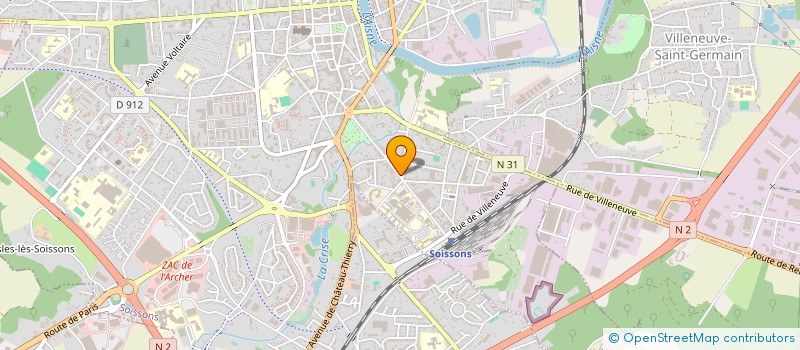 localisation de l'entreprise ANTENNE INST NAT RECH PREV VIEILL CEREBR à SOISSONS