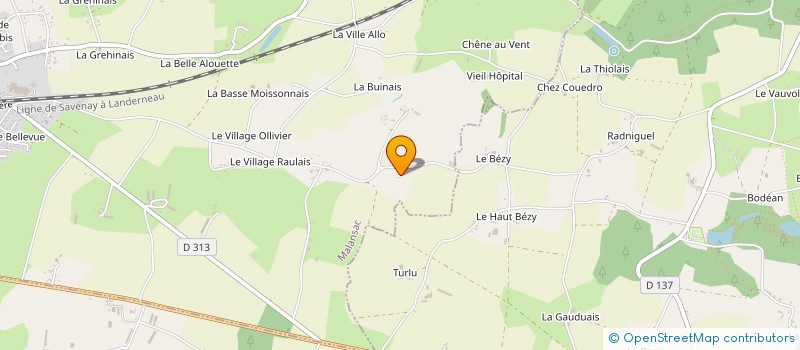 localisation de l'entreprise ANTENNE LC à MALANSAC