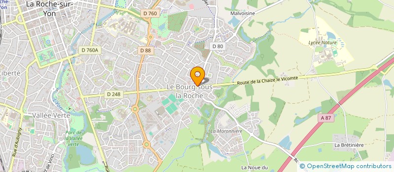 localisation de l'entreprise ANTENNE SERVICE 85 à LA ROCHE-SUR-YON