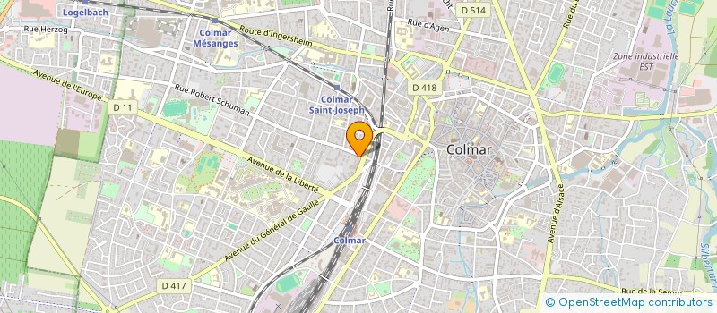 localisation de l'entreprise ANTENNE SERVICE ALSACE à COLMAR