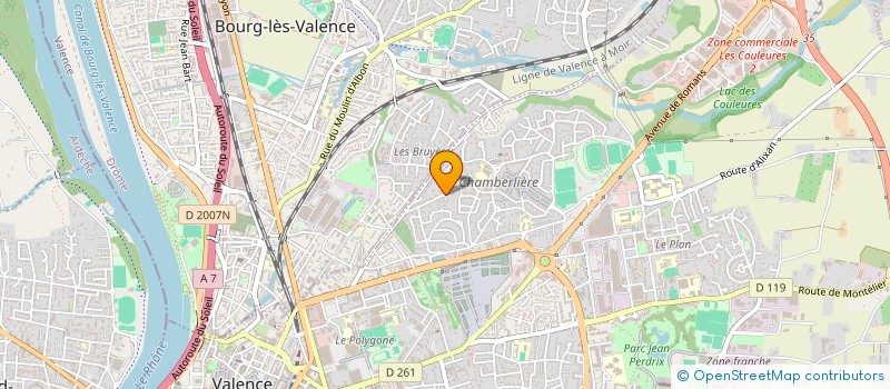 localisation de l'entreprise ANTENNE SERVICES 26 07 à VALENCE