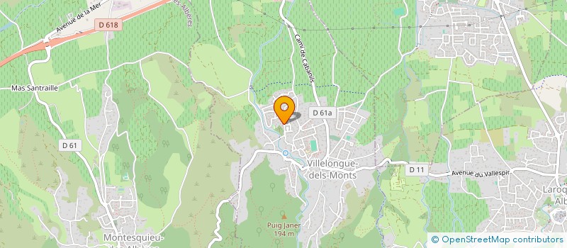 localisation de l'entreprise ANTENNE THE WOLVES 66  VILLELONGUE-DELS-MONTS