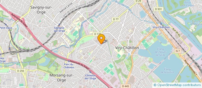 localisation de l'entreprise ANTENNES ALARMES PORTIERS INTERPHONES à VIRY-CHATILLON