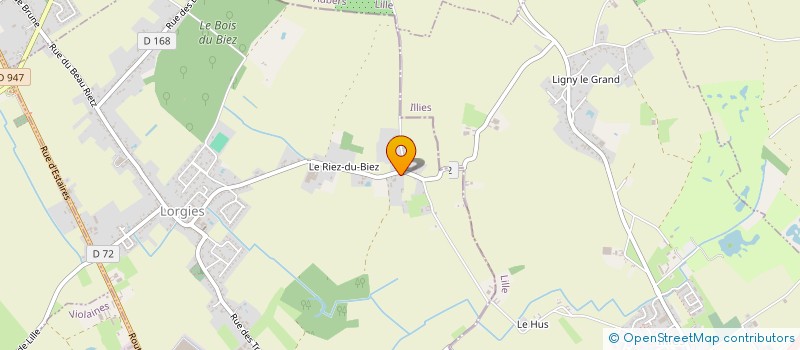 localisation de l'entreprise ANTENNES MULTISERVICES COLLECTIVITE  LORGIES