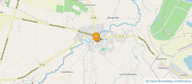 localisation de l'entreprise ANTENNES PARABOLES ET C.B  CASTELMAYRAN