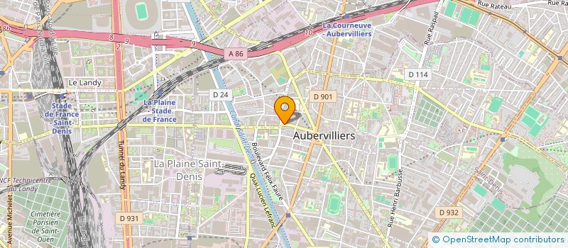 localisation de l'entreprise ANTENNES PORTIERS à AUBERVILLIERS