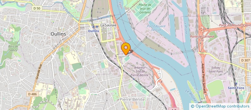 localisation de l'entreprise ANTENNES SERVICES 69  OULLINS-PIERRE-BENITE