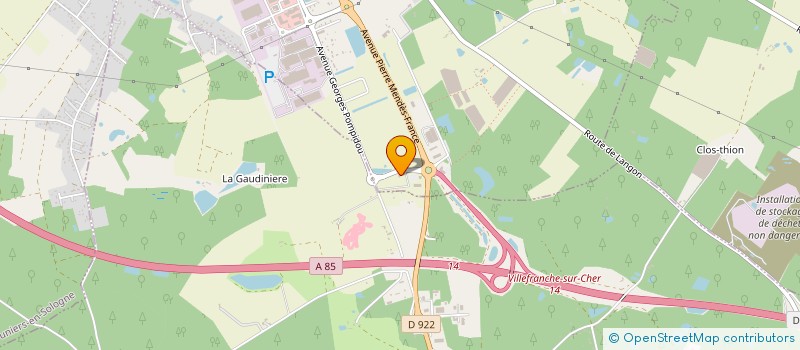 localisation de l'entreprise ANTENNES SERVICES ELEC à ROMORANTIN-LANTHENAY