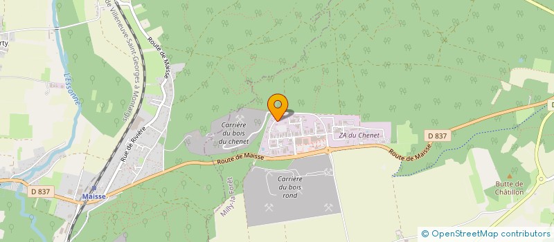 localisation de l'entreprise ANTENNES TOUTES FREQUENCES à MILLY-LA-FORET