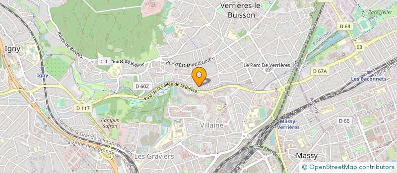 localisation de l'entreprise ANTENNES URBANISME SOLUTIONS à VERRIERES-LE-BUISSON