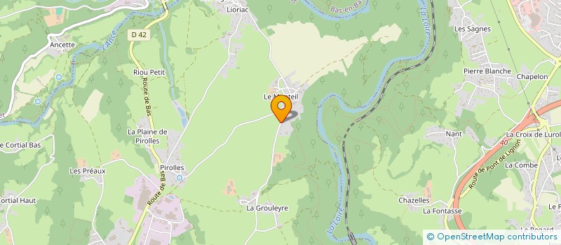 localisation de l'entreprise ANTENRIA  BEAUZAC