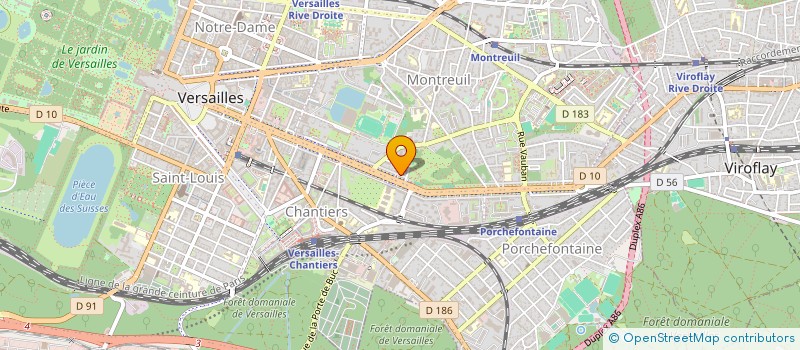 localisation de l'entreprise ANTEO à VERSAILLES