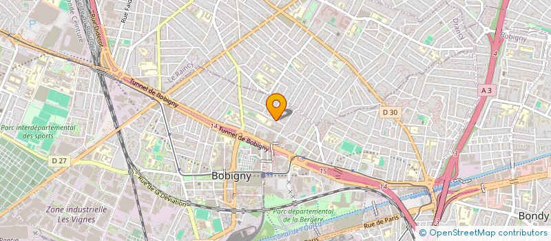 localisation de l'entreprise ANTEPLI  BOBIGNY