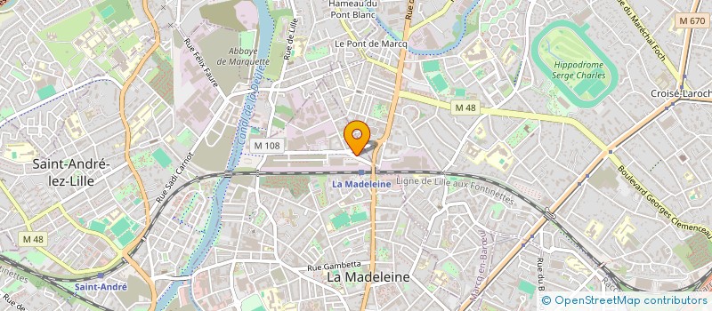localisation de l'entreprise ANTERAFIMO  LA MADELEINE