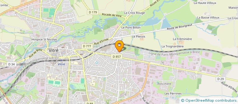 localisation de l'entreprise ANTEREM à VITRE