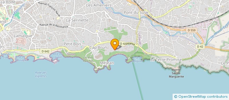 localisation de l'entreprise ANTEROS  TOULON