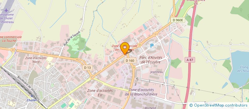 localisation de l'entreprise ANTEVORTE MLC à CHOLET
