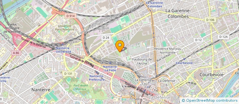 localisation de l'entreprise ANTEX à NANTERRE