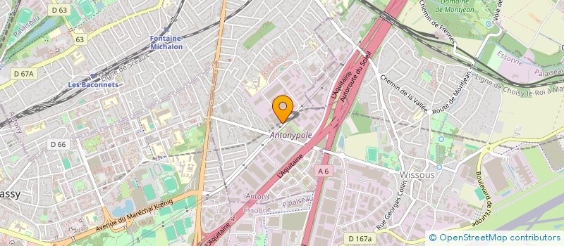 localisation de l'entreprise ANTEX FRANCE à ANTONY