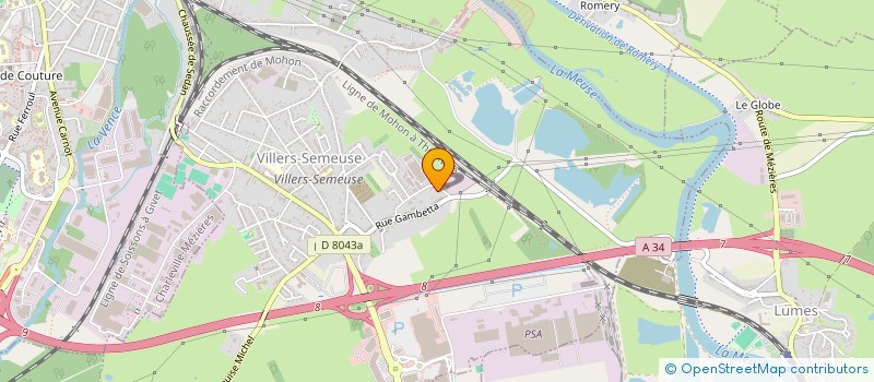 localisation de l'entreprise ANTF  VILLERS-SEMEUSE