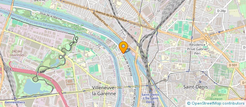 localisation de l'entreprise ANTF DECOR  L'ILE-SAINT-DENIS