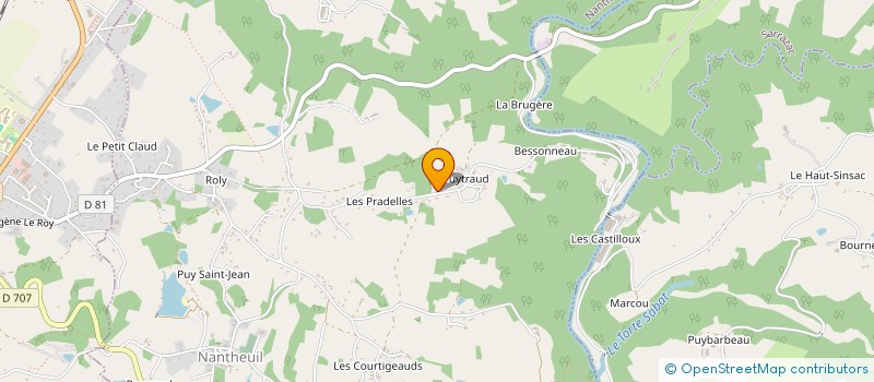 localisation de l'entreprise ANTHAIS  NANTHEUIL