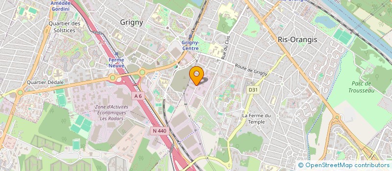 localisation de l'entreprise ANTHAL COPY  RIS-ORANGIS