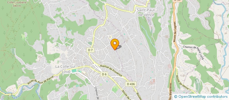 localisation de l'entreprise ANTHALEIS  LA COLLE-SUR-LOUP