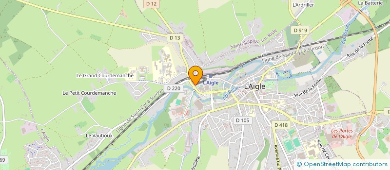 localisation de l'entreprise ANTHALEX à L'AIGLE