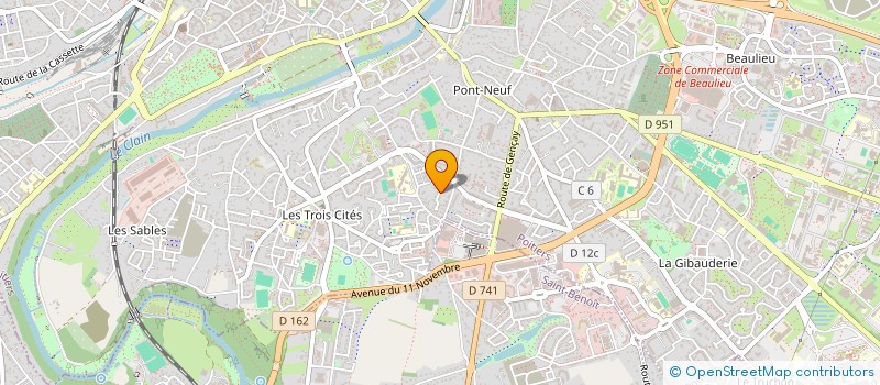 localisation de l'entreprise ANTHAUTO86  POITIERS