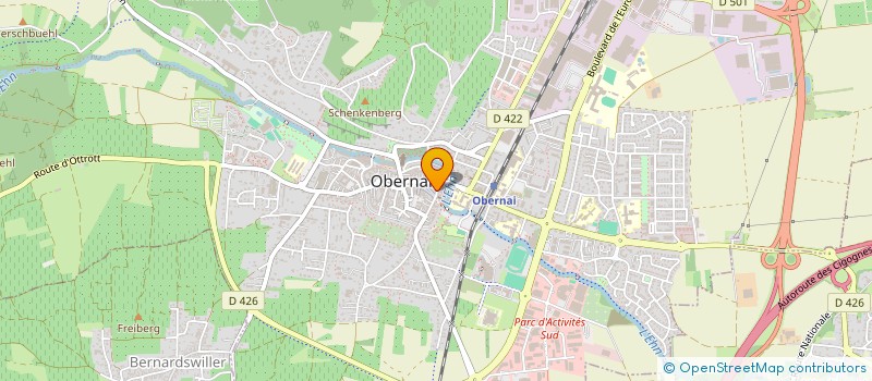 localisation de l'entreprise ANTHEA à OBERNAI