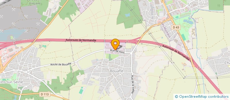 localisation de l'entreprise ANTHEA  BOUAFLE