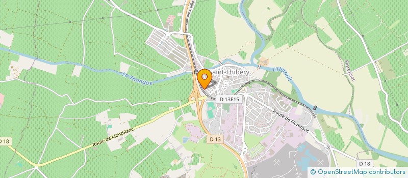 localisation de l'entreprise ANTHEA  SAINT-THIBERY