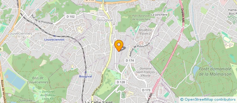 localisation de l'entreprise ANTHEA  BOUGIVAL