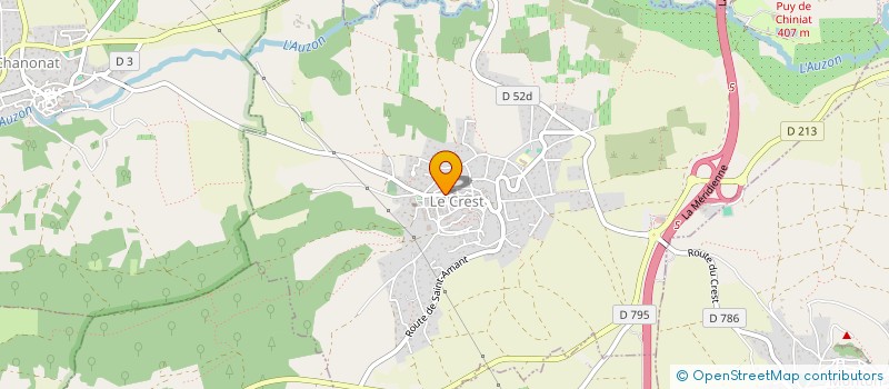 localisation de l'entreprise ANTHEA CRESPIN ARCHITECTE  LE CREST