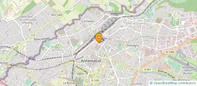 localisation de l'entreprise ANTHEALA à ANNEMASSE