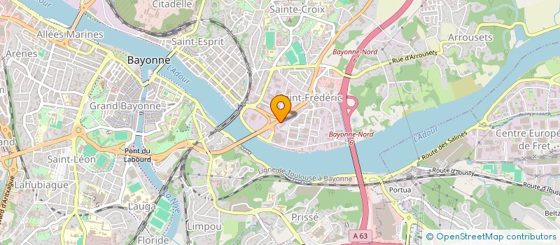 localisation de l'entreprise ANTHEANE à BAYONNE
