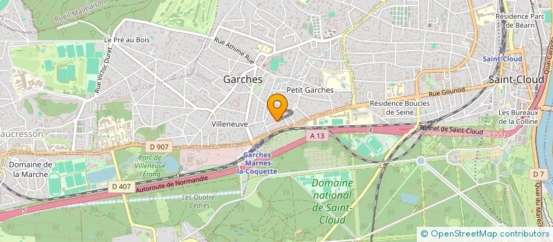 localisation de l'entreprise ANTHEHA à GARCHES