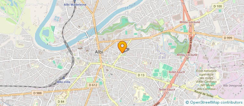localisation de l'entreprise ANTHELIE à ALBI