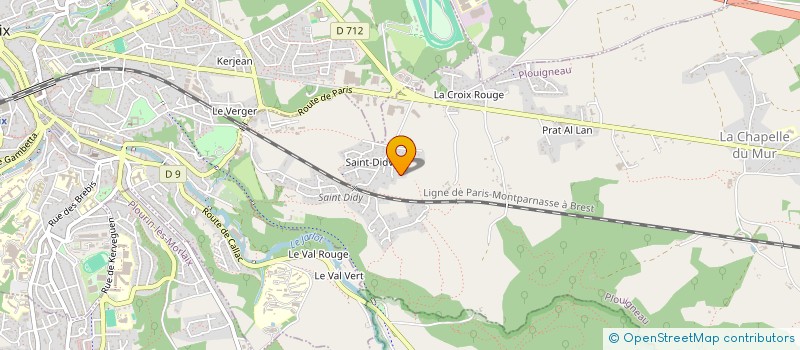 localisation de l'entreprise ANTHELOU  PLOUIGNEAU