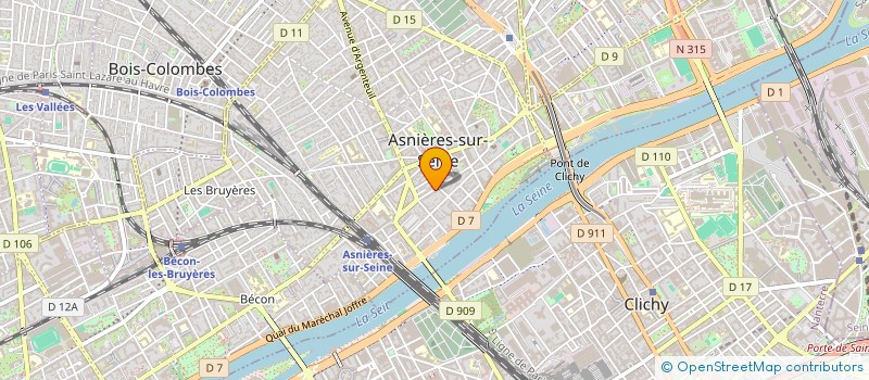 localisation de l'entreprise ANTHEMA HYPNOSE  ASNIERES-SUR-SEINE