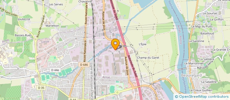 localisation de l'entreprise ANTHEMIS  ARNAS