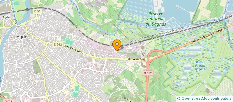 localisation de l'entreprise ANTHEMMA  AGDE