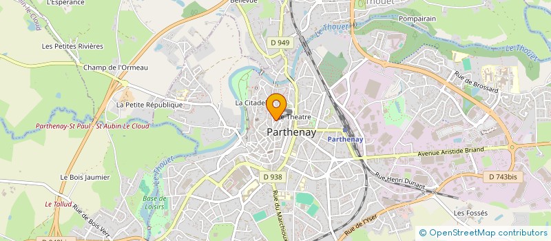 localisation de l'entreprise ANTHEMS OF STEEL  PARTHENAY