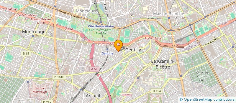 localisation de l'entreprise ANTHENA  GENTILLY