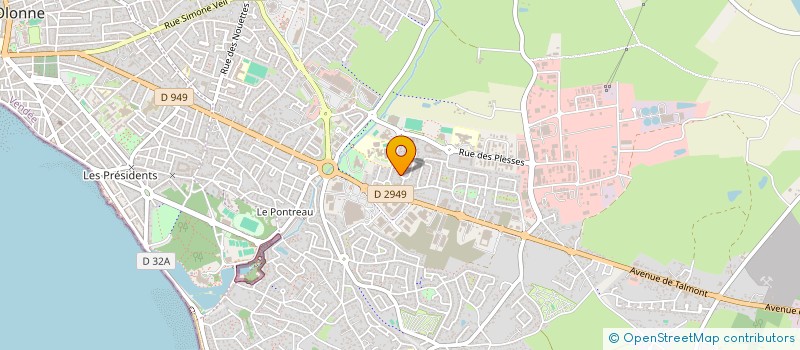 localisation de l'entreprise ANTHENEA  LES SABLES D'OLONNE