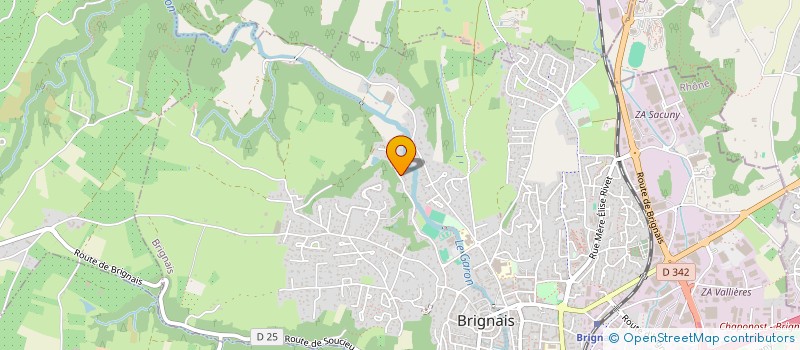 localisation de l'entreprise ANTHEO  BRIGNAIS