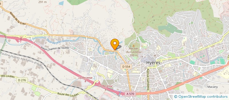 localisation de l'entreprise ANTHEOR à HYERES